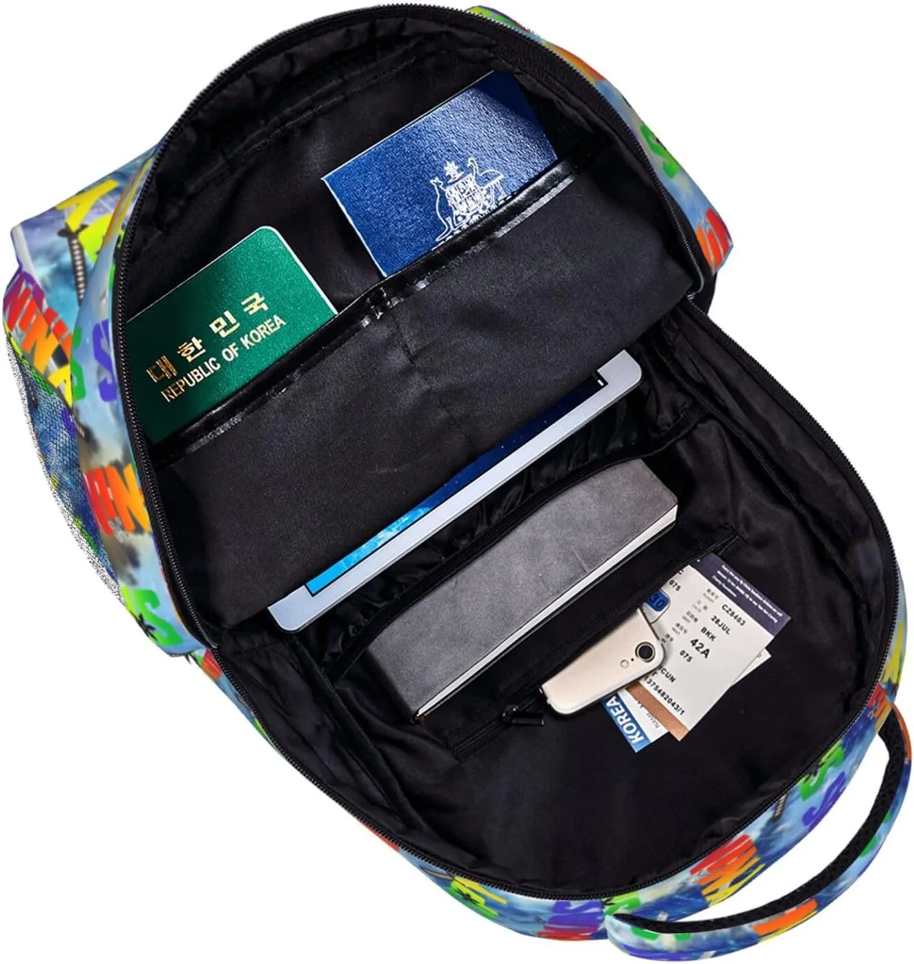 Lightweight Classic Large Capacity Backpack Multifunctional 2 Piece Set Daypack For Adult