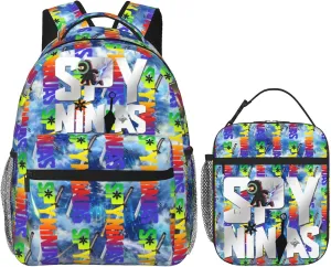 Lightweight Classic Large Capacity Backpack Multifunctional 2 Piece Set Daypack For Adult