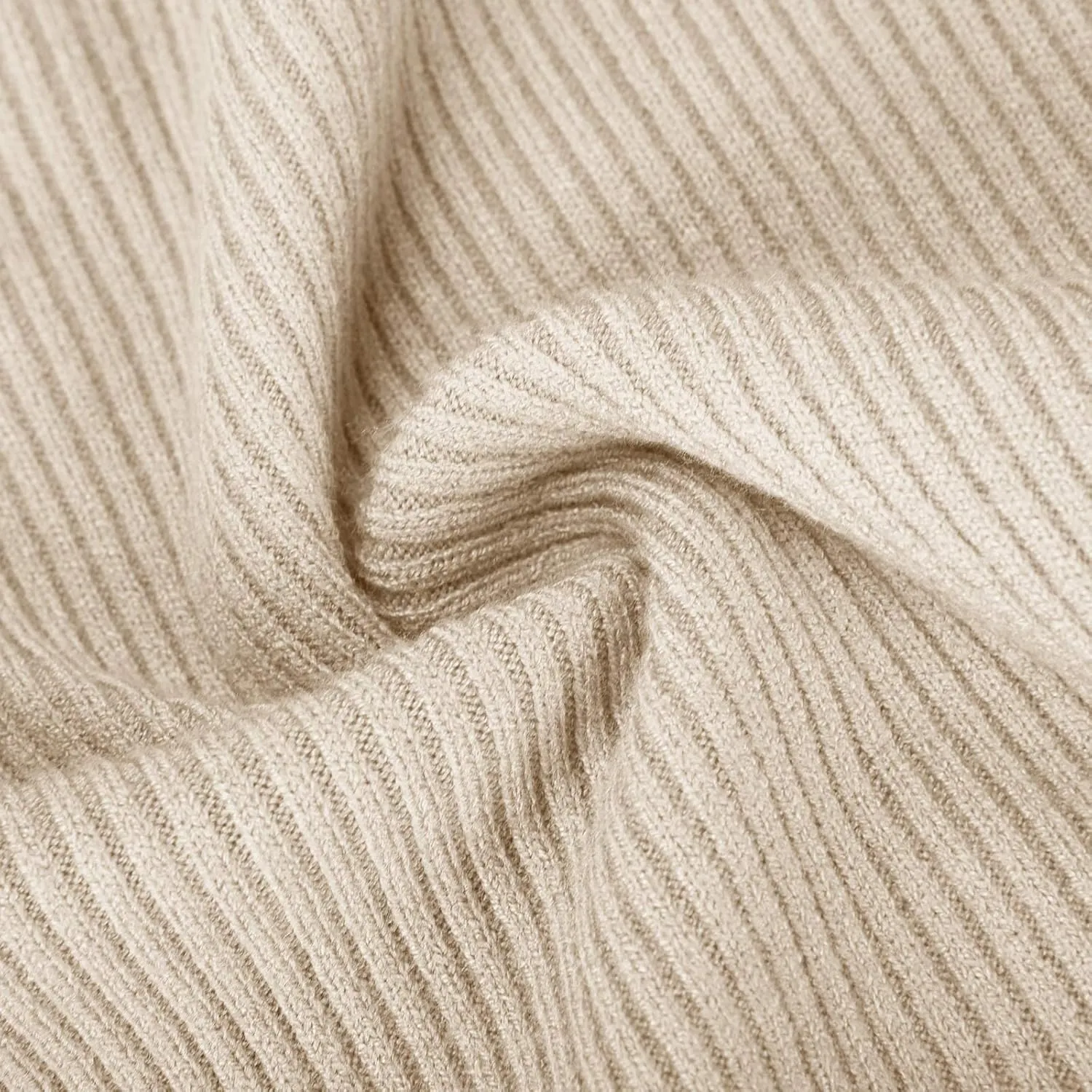 Lightweight Fitted Sweaters for Women Long Sleeve Turtleneck Ribbed Knit Pullover Sweater Casual Basic Tee Tops