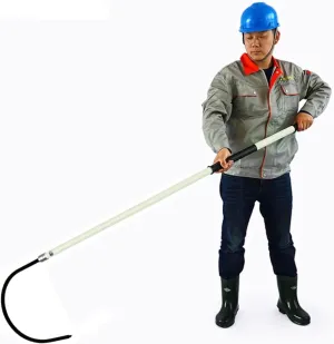Lightweight Portable First-aid Body Rescue Hook, High Voltage Environment Insulated Emergency Response Equipment Safety Tool For Electrical Fire Power Work, Anti-electrocution Protection Rescue Pole(W