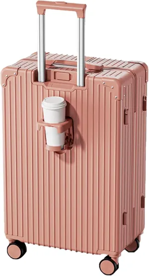 Lightweight Suitecase With Carry-on Bag, With Spinner Wheels, Expandable Luggage, Equipped With Anti-pick Combination Lock (Color : 22 Rack, Size : Rose)