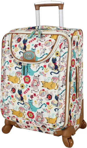 Lily Bloom 20" Exp Spinner Luggage (Furry Friends)