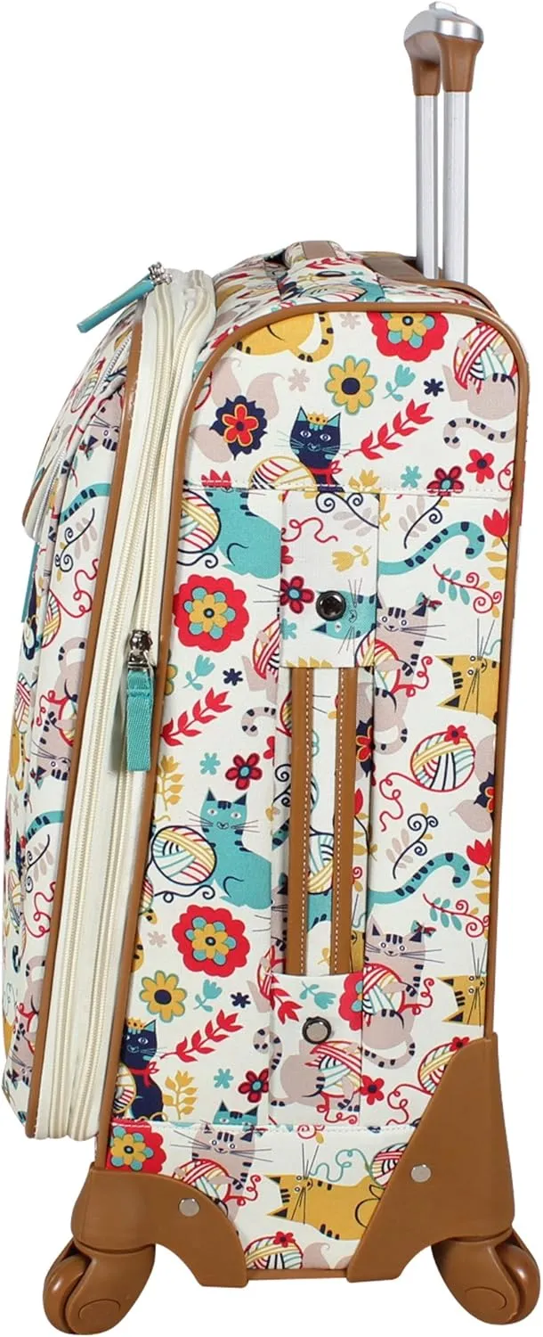 Lily Bloom 20" Exp Spinner Luggage (Furry Friends)