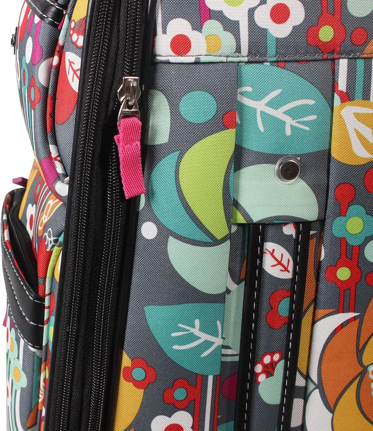 Lily Bloom Carry On Expandable Design Pattern Luggage With Spinner Wheels (20in, Bliss)
