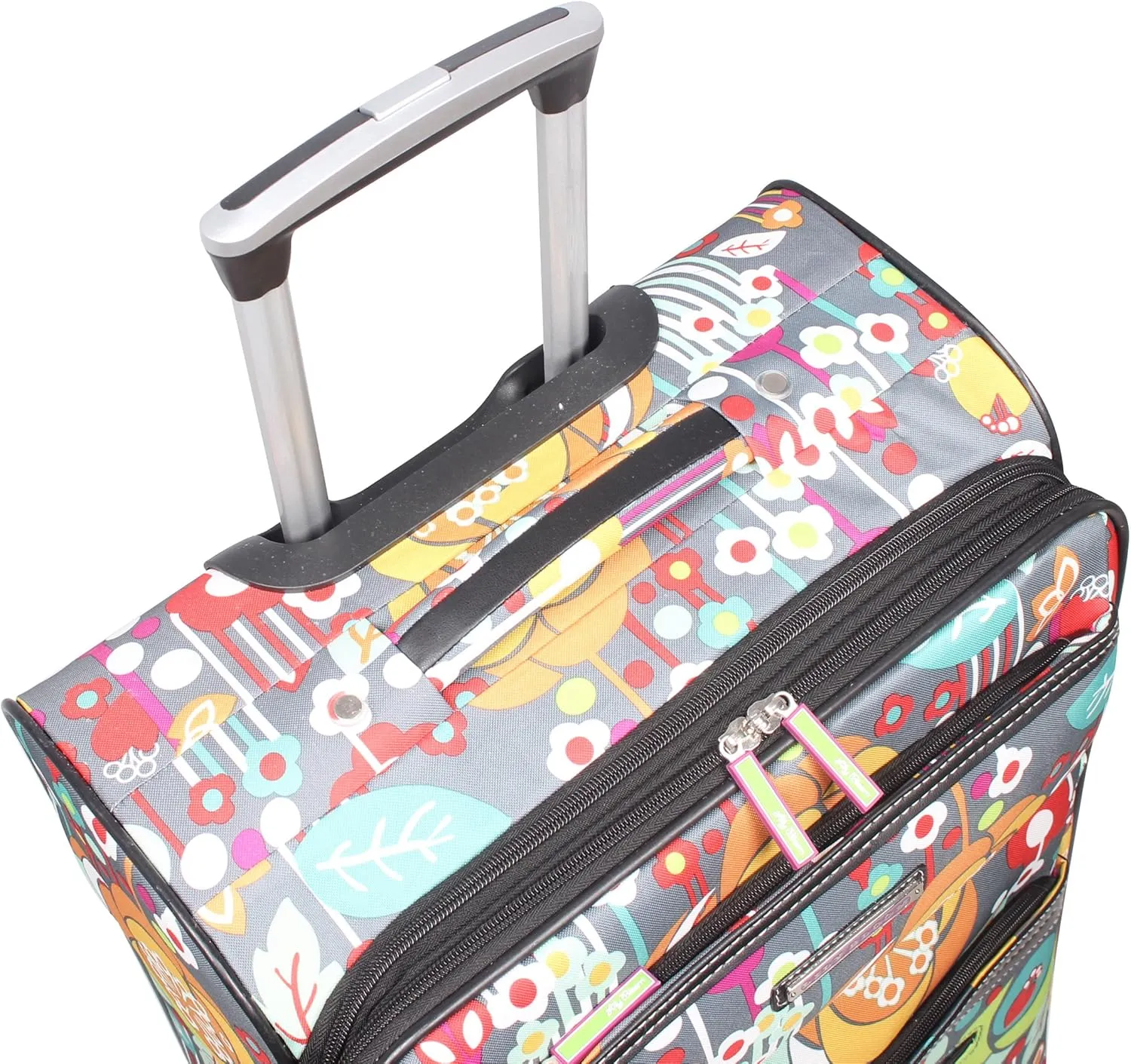 Lily Bloom Carry On Expandable Design Pattern Luggage With Spinner Wheels (20in, Bliss)