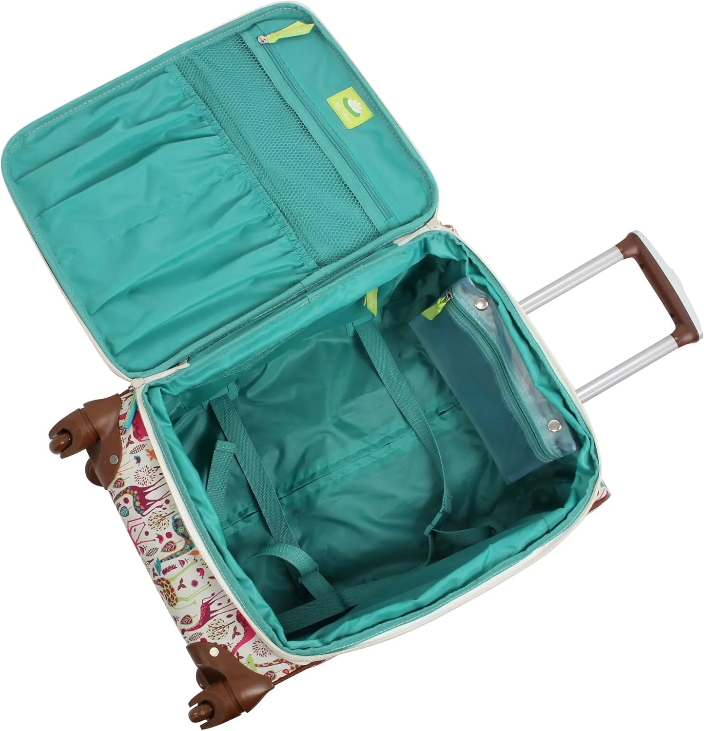 Lily Bloom Luggage Carry On Expandable Design Pattern Suitcase For Woman With Spinner Wheels (20in, Giraffe Park)