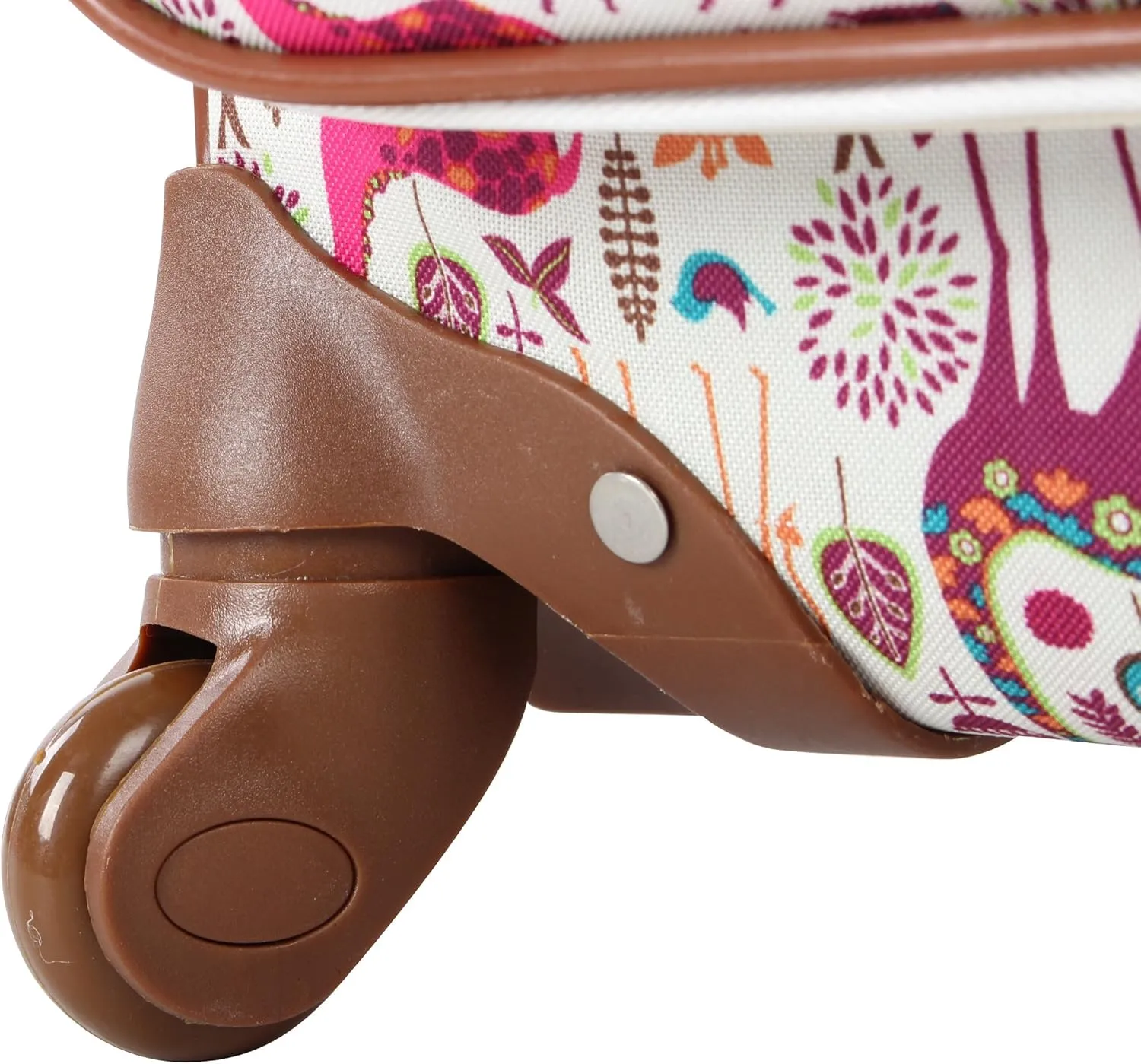 Lily Bloom Luggage Carry On Expandable Design Pattern Suitcase For Woman With Spinner Wheels (20in, Giraffe Park)