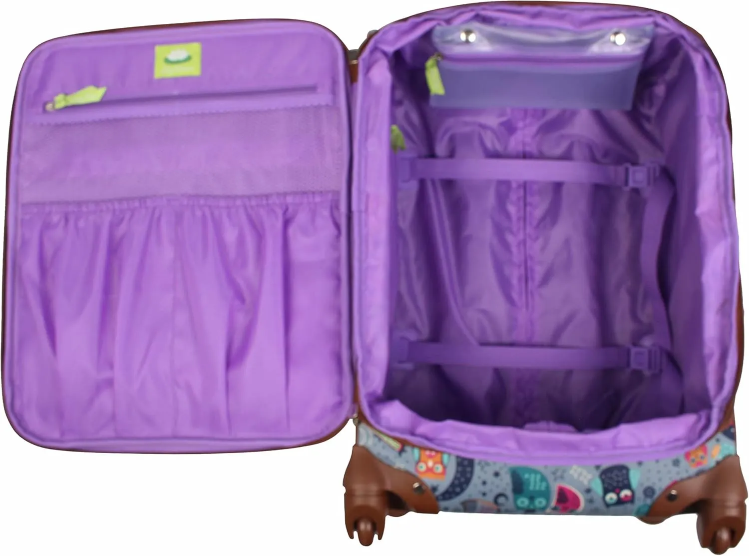 Lily Bloom Luggage Carry On Expandable Design Pattern Suitcase For Woman With Spinner Wheels (Night Owl, 20in)