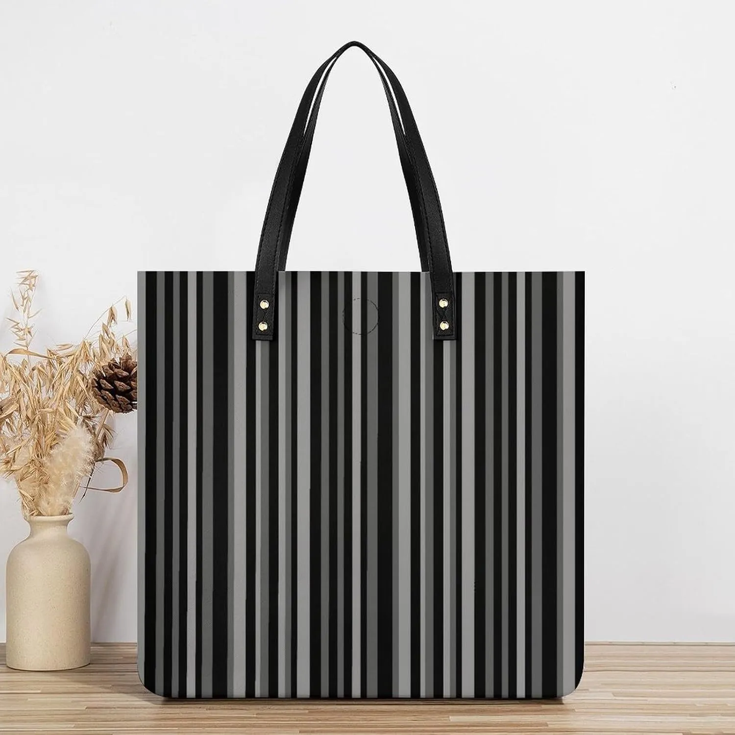 Lines Navy Blue And Yellow Fashionable All Printed Leather Handbag Unisex
