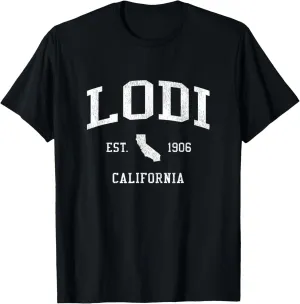 Lodi CA Vintage Athletic Sports JS01 T-Shirt