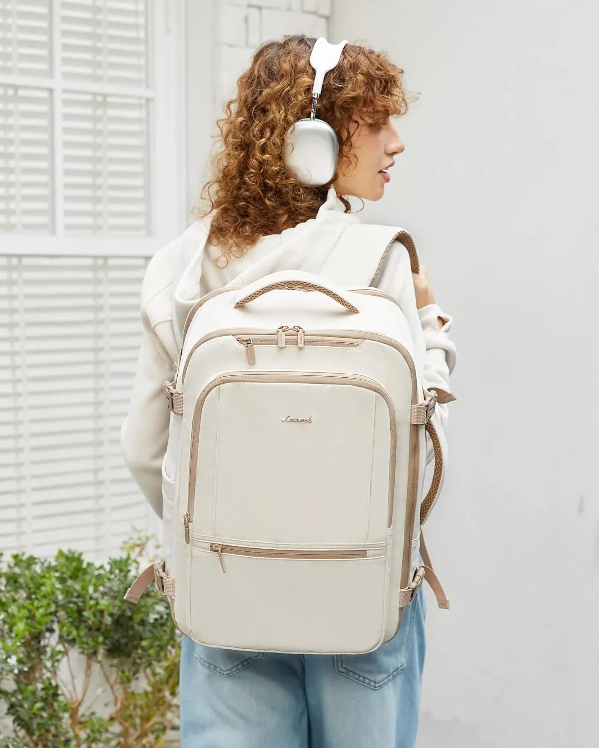 LOVEVOOK Travel Backpack for Women & Men with Waist Belt, 60L Large Carry On Backpack Airline Personal Item Weekender Bag, Water Resistant Laptop Backpack with 3 Packing Cubes for Travel Essentials