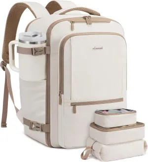 LOVEVOOK Travel Backpack for Women & Men with Waist Belt, 60L Large Carry On Backpack Airline Personal Item Weekender Bag, Water Resistant Laptop Backpack with 3 Packing Cubes for Travel Essentials