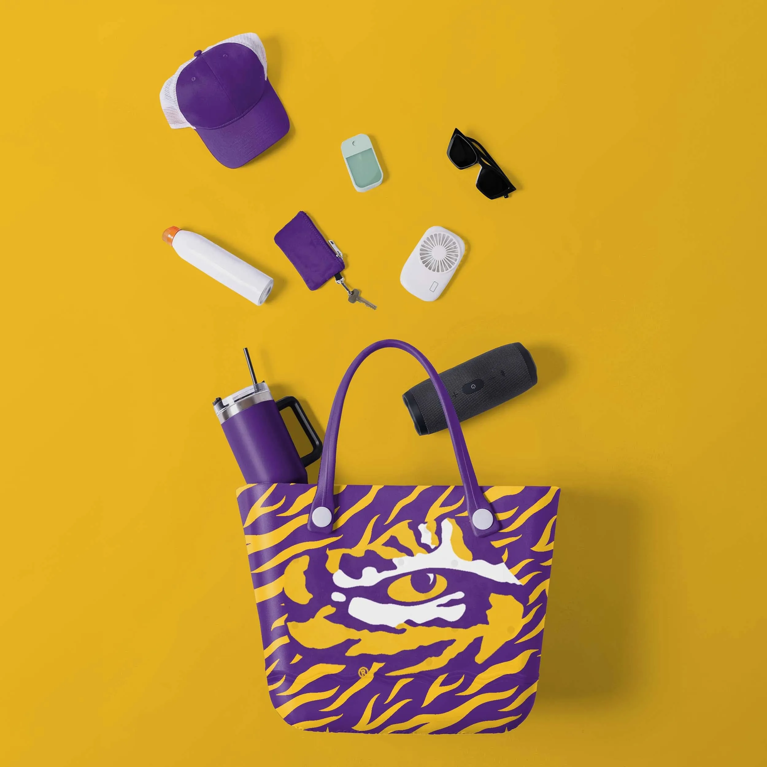 LSU Tigers Thematic Tailgate Tote Bag