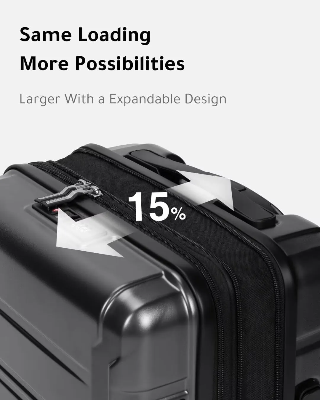LUGGEX Carry on Luggage Airline Approved, Polycarbonate Hard Shell Suitcase, Expandable Luggage with Charger Port (Blue, 20 Inch, 30.7L)