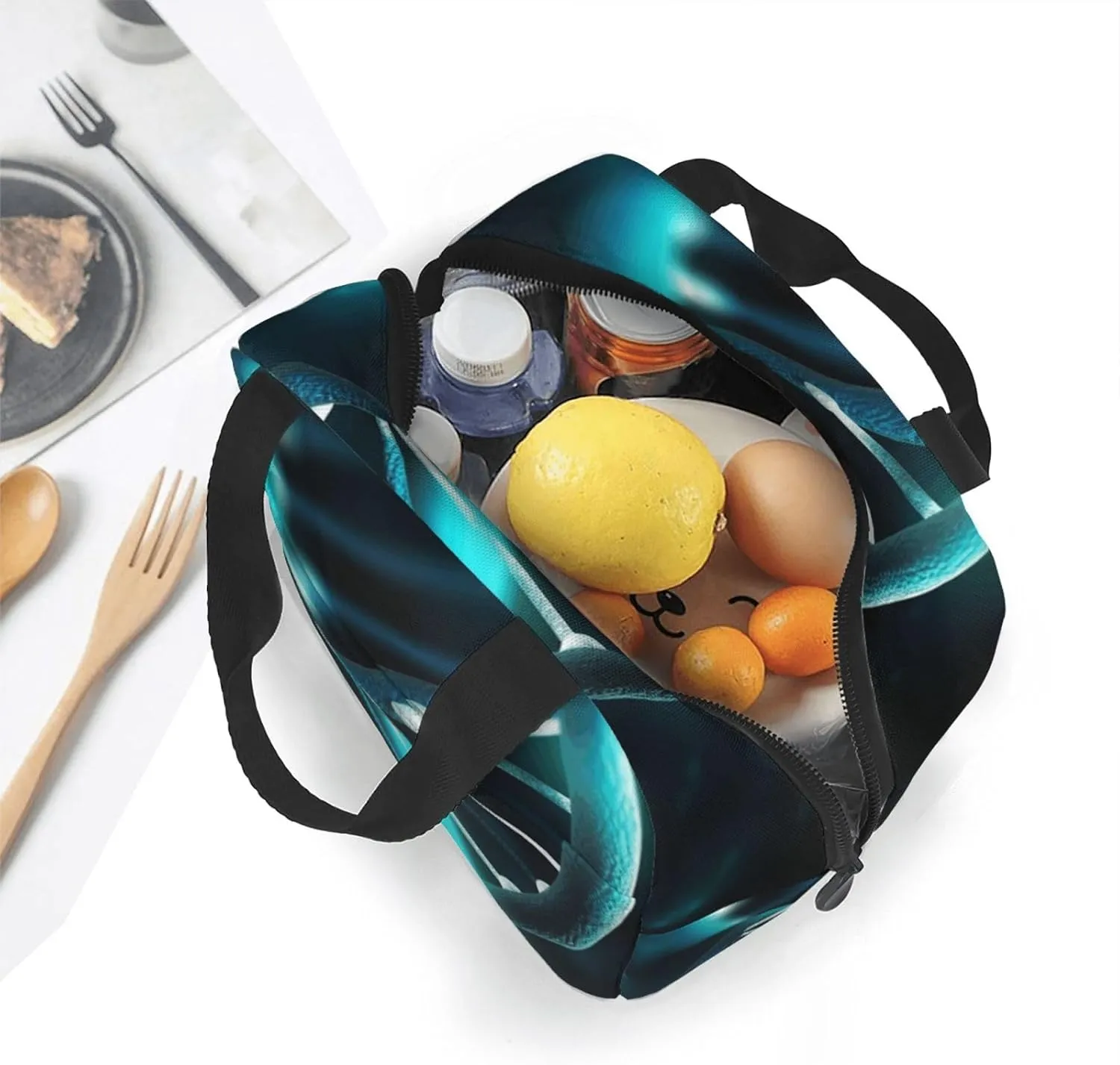 Lunch Bag for Men Women Reusable Insulated Lunchbox Science Gene Strand Lunch Tote Bag for Work Picnic