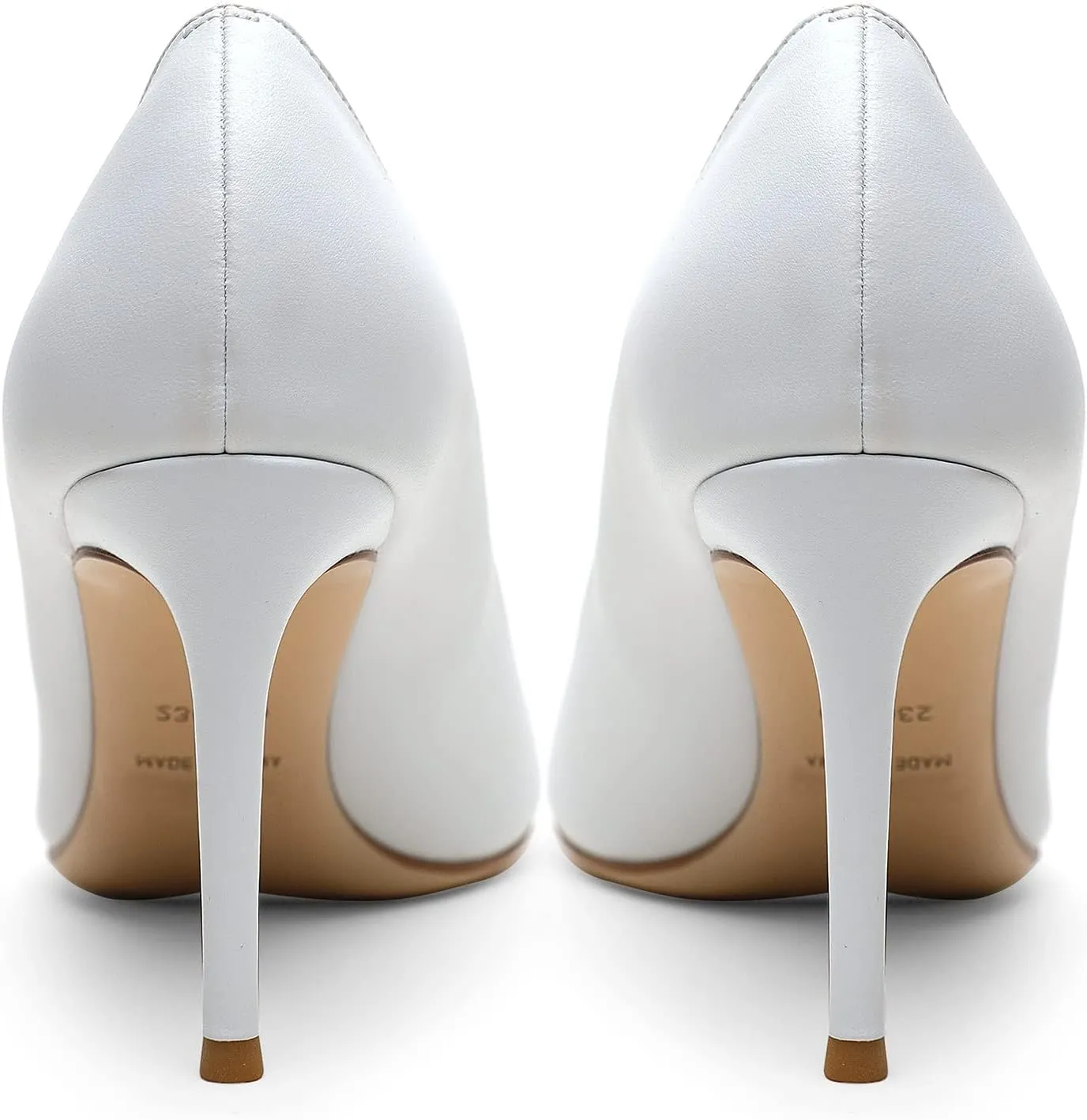 Lutalica W Women's Classic Pointed Toe Slip On 3.5 Inches Basic Medium High Heel Pumps Shoes for Work Party Wedding
