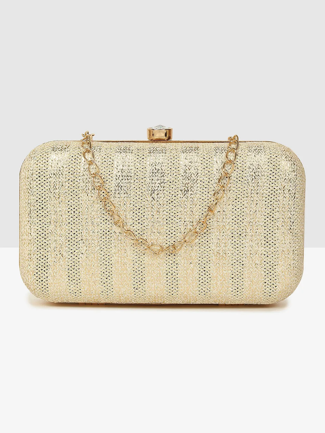 Luxe Gold Frame Clutch