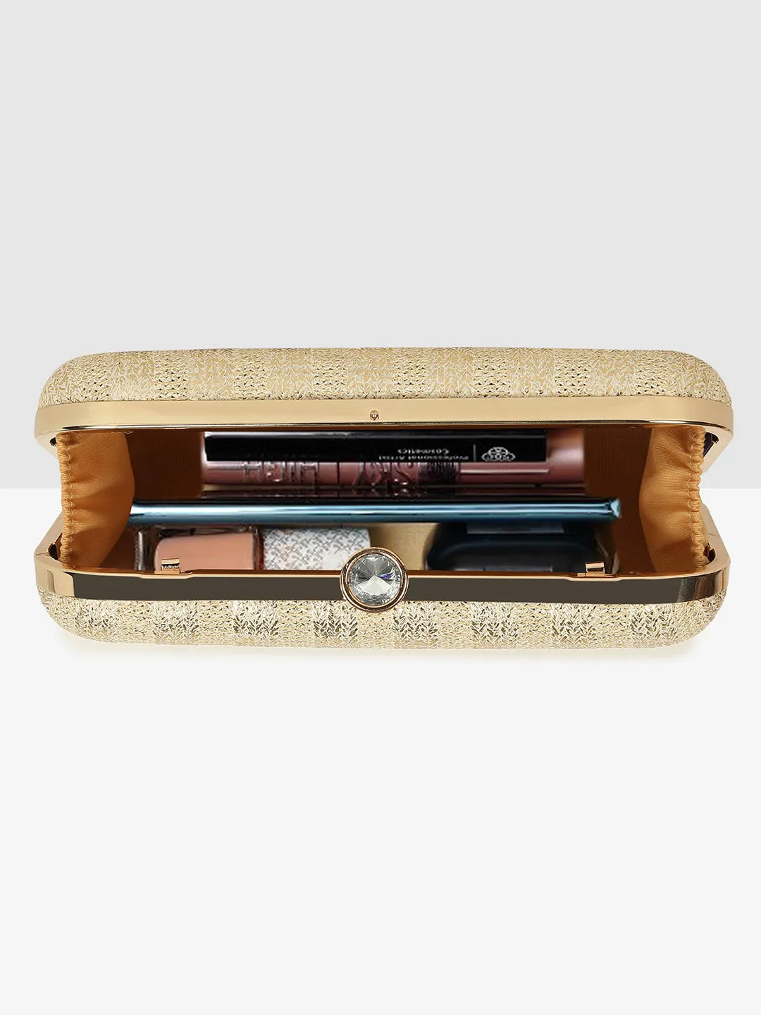 Luxe Gold Frame Clutch