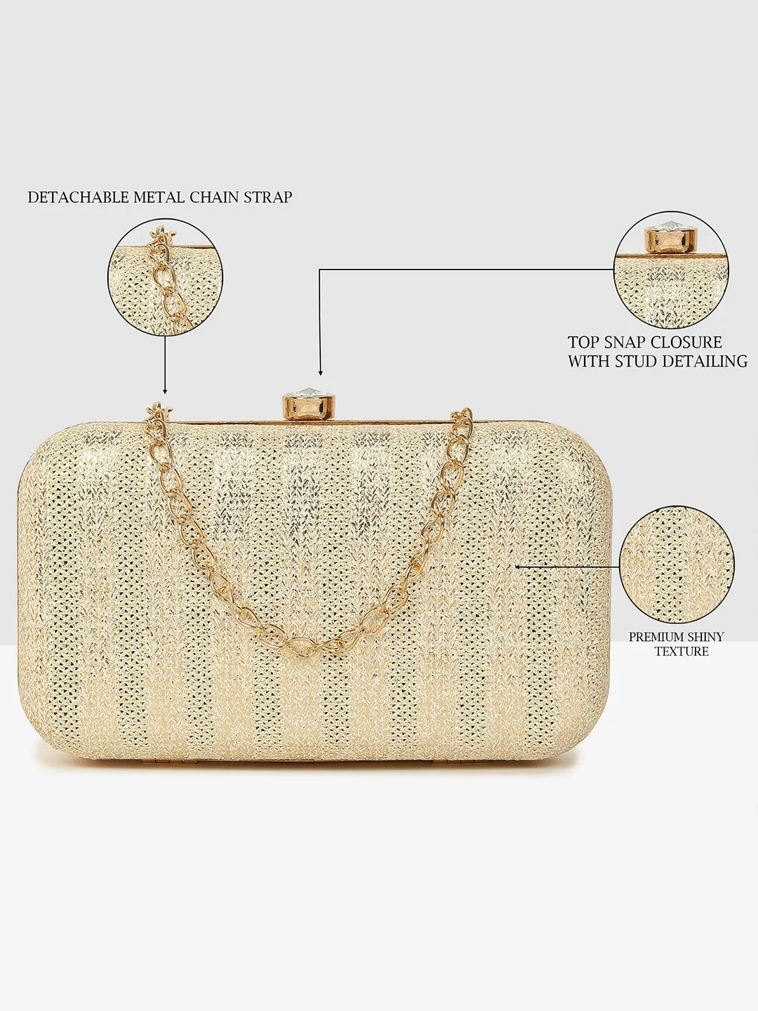 Luxe Gold Frame Clutch