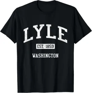 Lyle Washington WA JS04 Vintage Athletic Sports T-Shirt