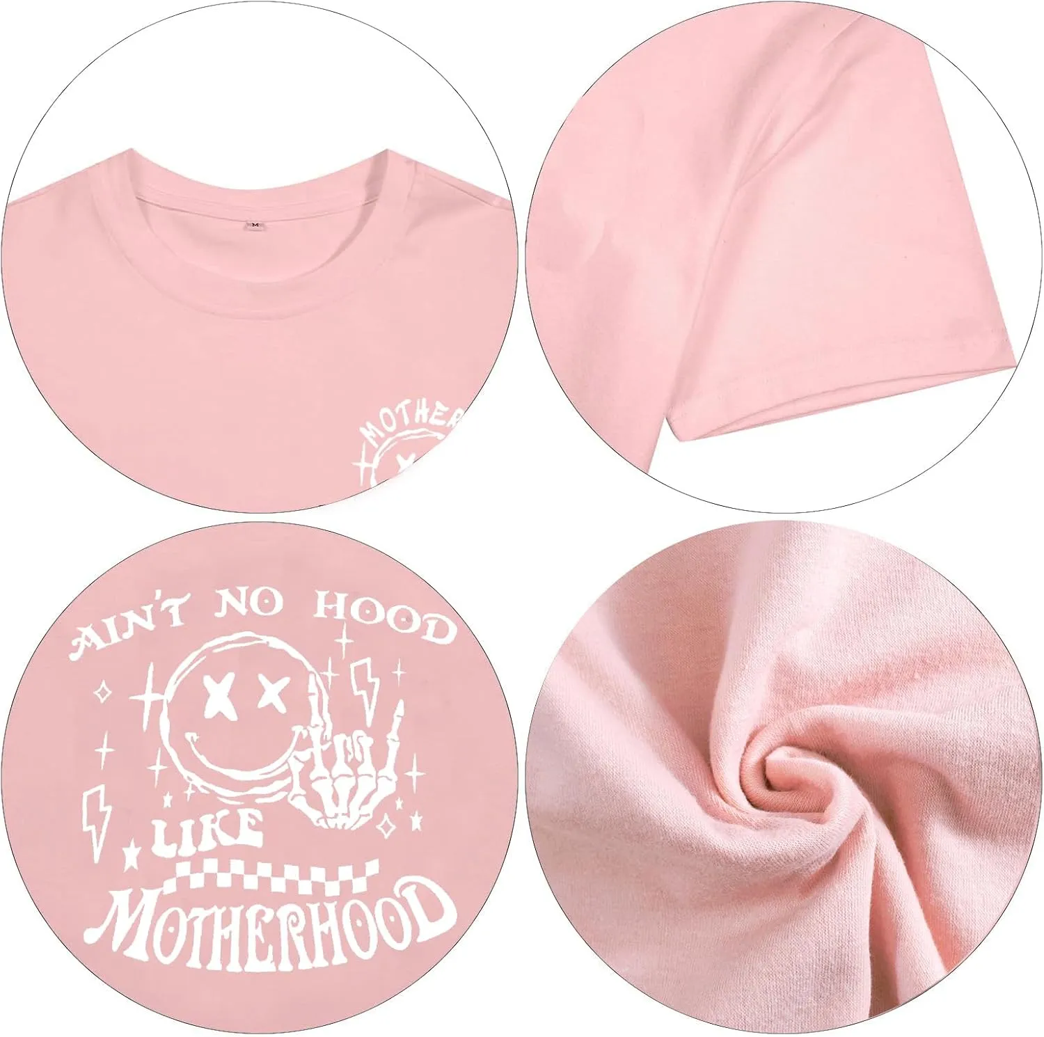 Mama Motherhood Oversized Tshirt Women Funny Graphic Trendy Mom Life Shirts Drop Shoulder Tee Tops