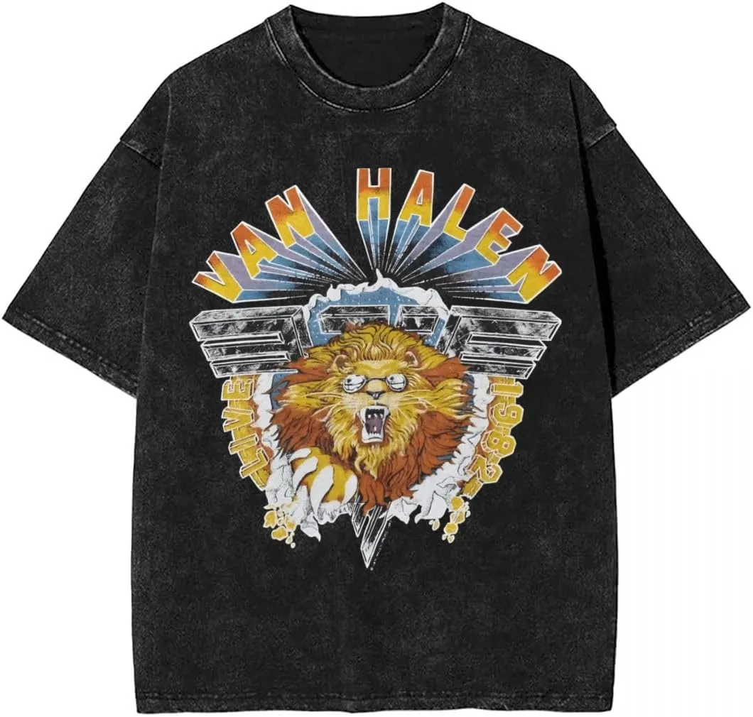 Man's Vintage Oversized T Shirt Cotton T Shirts Top