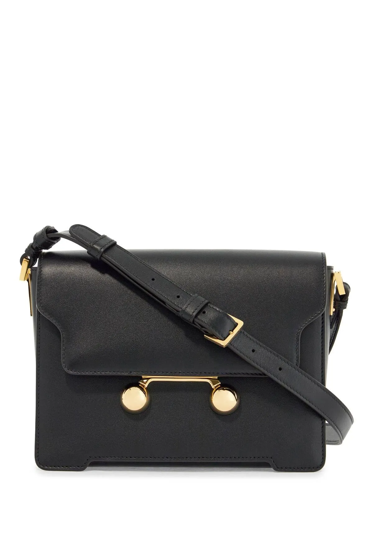 Marni Calfskin Shopping Bag With Distinctive Black Closure