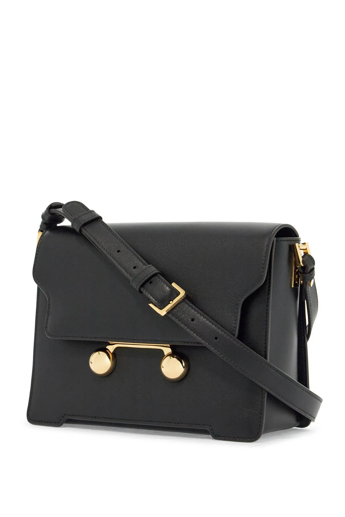 Marni Calfskin Shopping Bag With Distinctive Black Closure