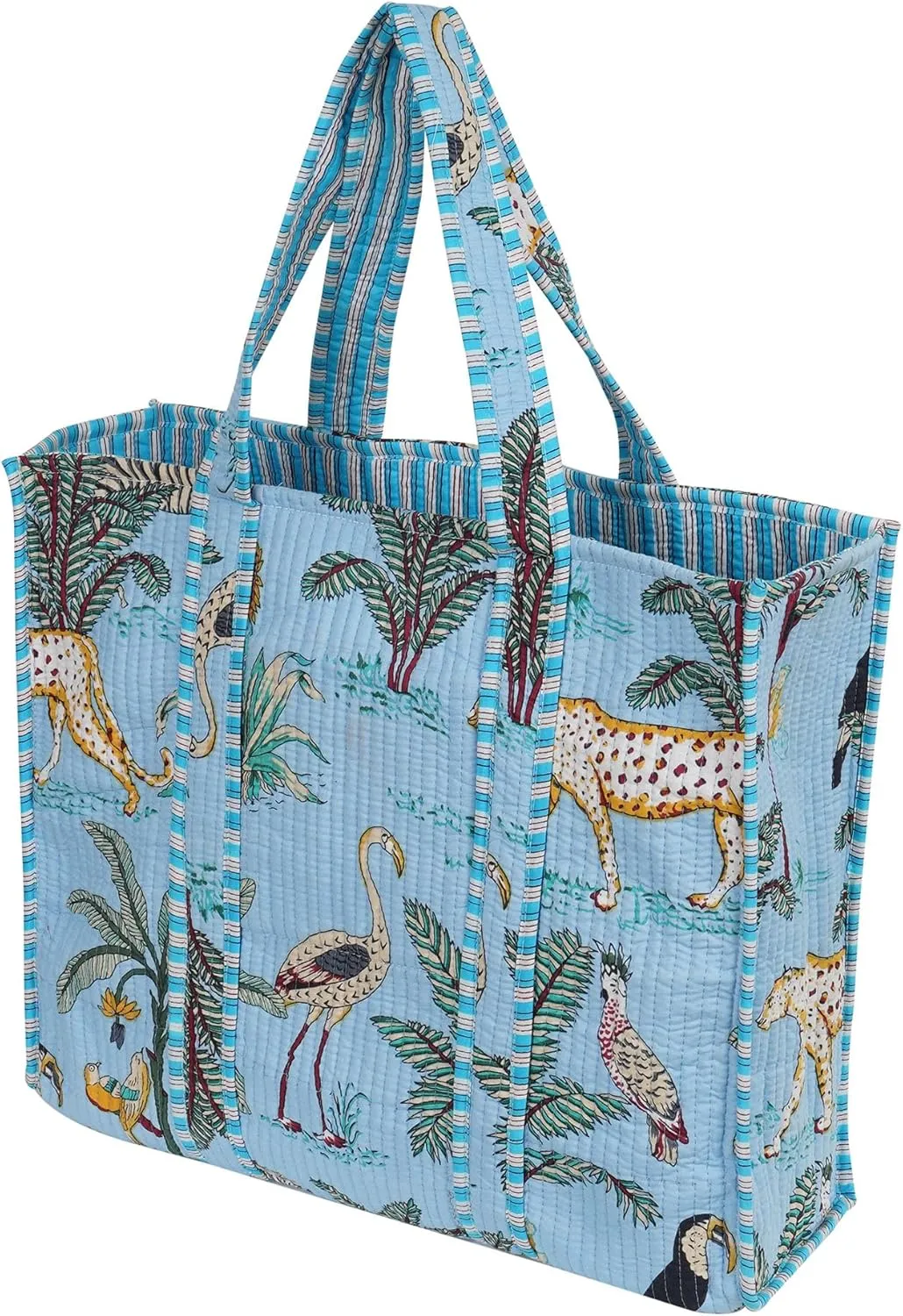 Marubhumi Women Lightweight Travel Bag Purse Cotton Shoulder Tote Bag For Shopping Grocery & Beach Bag