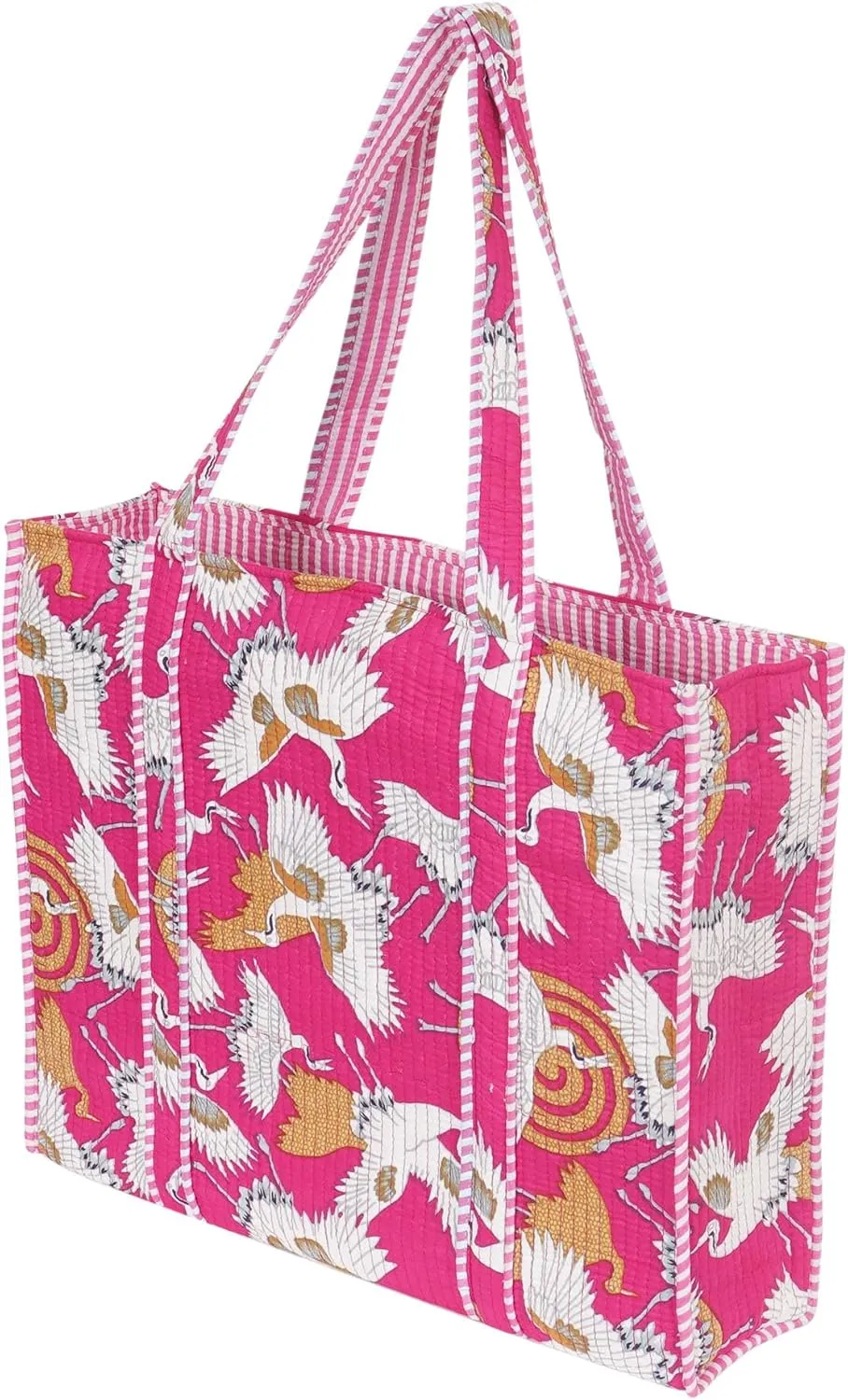 Marubhumi Women Lightweight Travel Bag Purse Cotton Shoulder Tote Bag For Shopping Grocery & Beach Bag