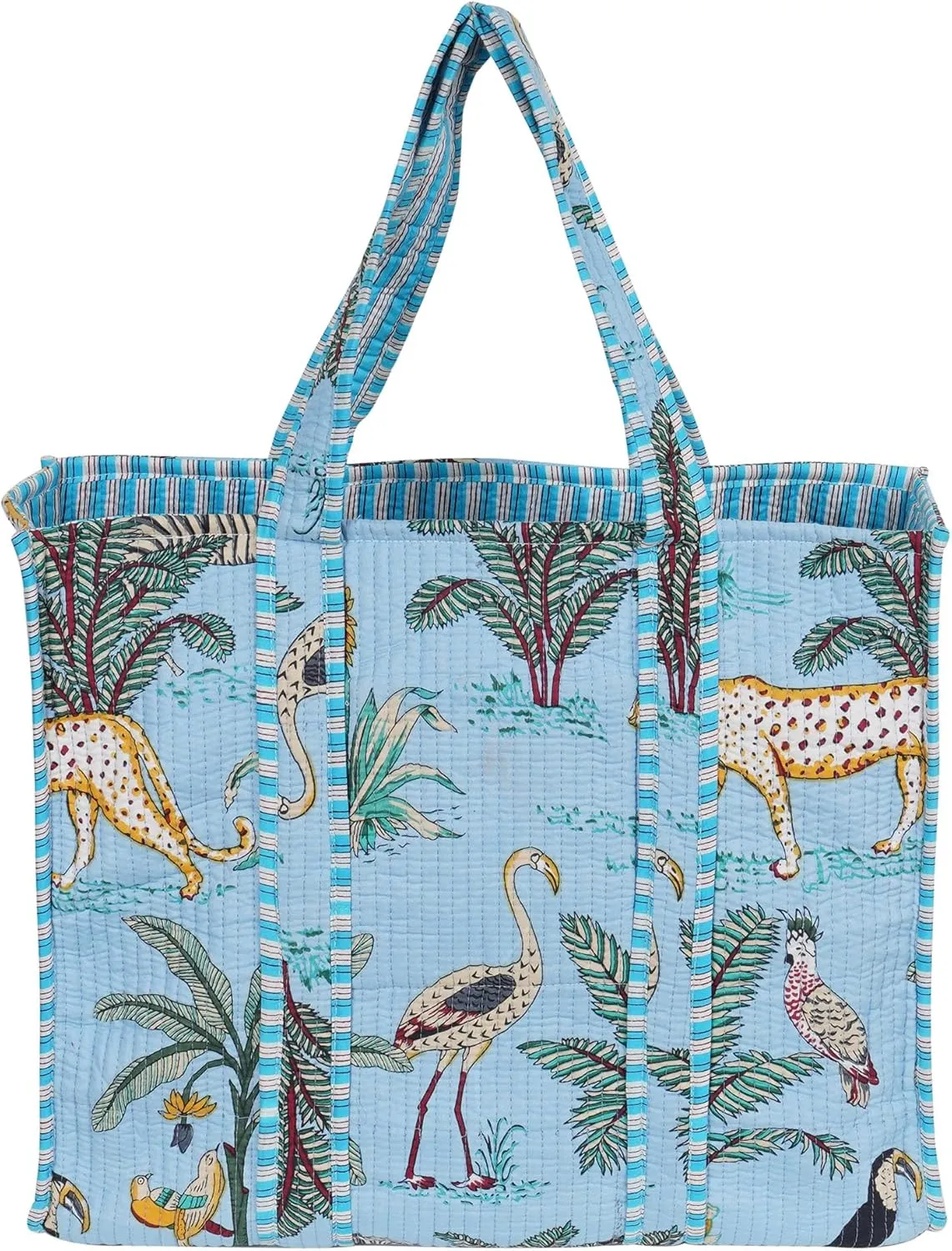 Marubhumi Women Lightweight Travel Bag Purse Cotton Shoulder Tote Bag For Shopping Grocery & Beach Bag
