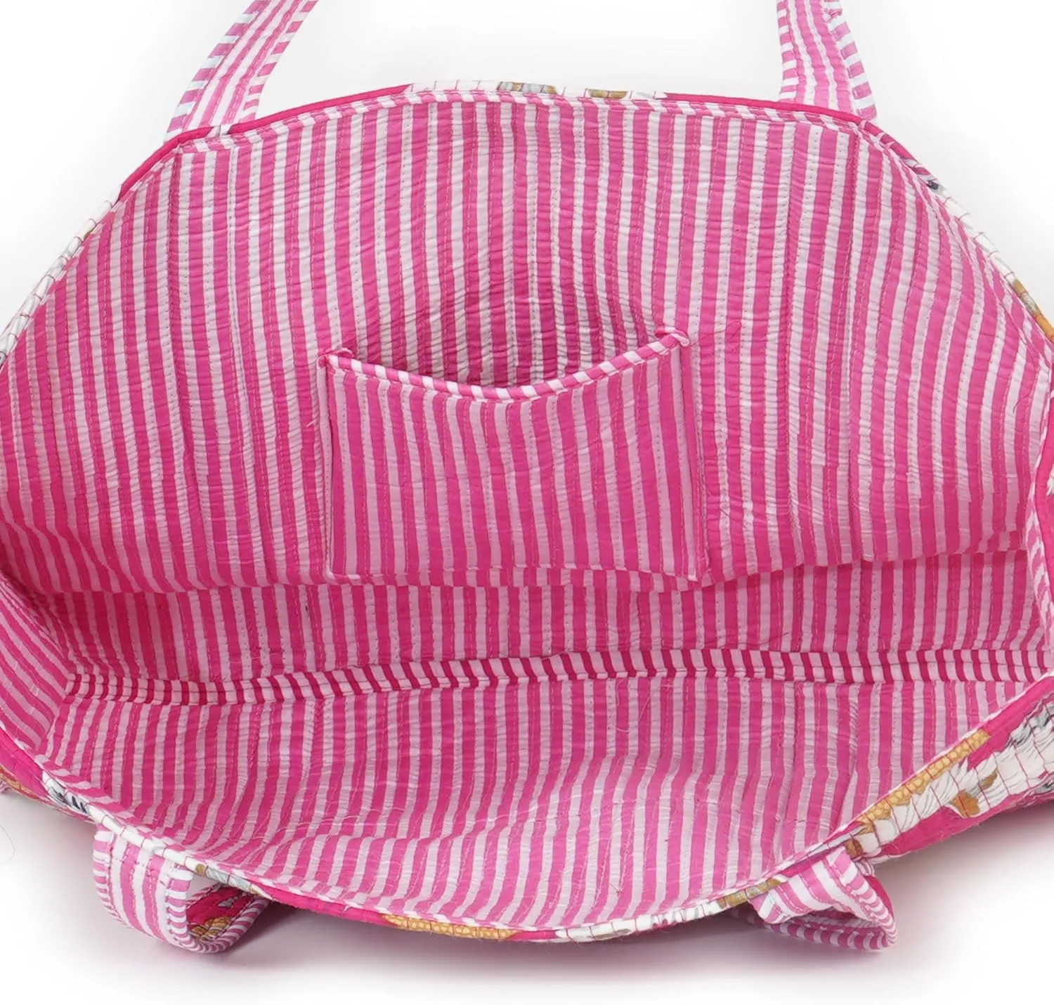 Marubhumi Women Lightweight Travel Bag Purse Cotton Shoulder Tote Bag For Shopping Grocery & Beach Bag