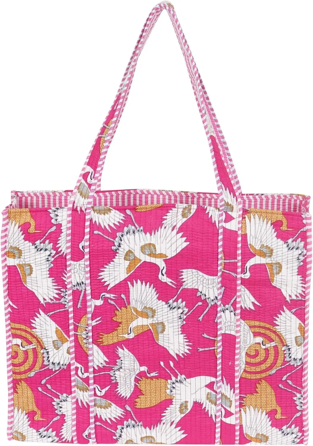 Marubhumi Women Lightweight Travel Bag Purse Cotton Shoulder Tote Bag For Shopping Grocery & Beach Bag