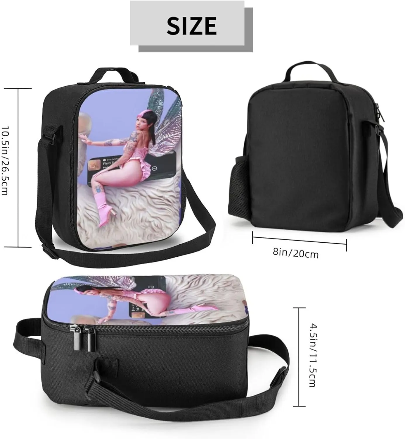 Mela-Nie Martinez Pink Shopping Bag, Suitable For Work, Picnics, And Daily Travel, Can Be Carried On One Shoulder