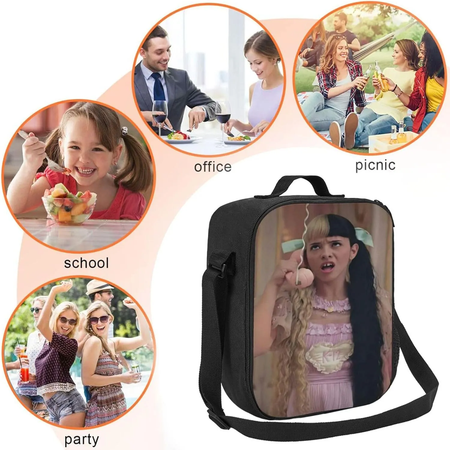 Mela-Nie Martinez Pink Shopping Bag, Suitable For Work, Picnics, And Daily Travel, Can Be Carried On One Shoulder