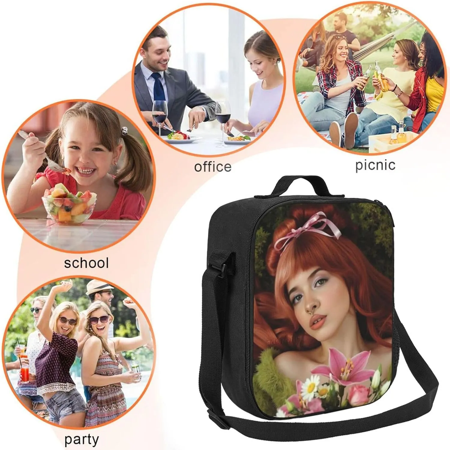 Mela-Nie Martinez Pink Shopping Bag, Suitable For Work, Picnics, And Daily Travel, Can Be Carried On One Shoulder