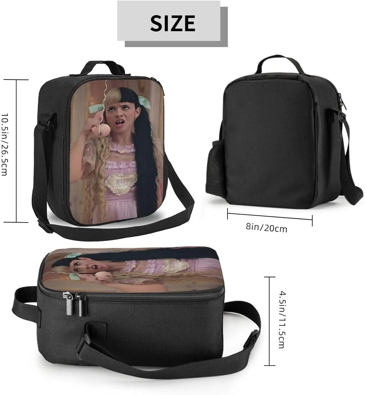 Mela-Nie Martinez Pink Shopping Bag, Suitable For Work, Picnics, And Daily Travel, Can Be Carried On One Shoulder