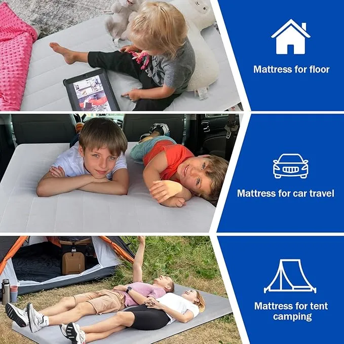 MeMoreCool Roll Up Mattress Foam Camping Mattress Pad, Portable Guest Mattress Floor Sleeping Mat, Cot Mattress Pad 3 Inch Thick Bed Roll for Adults, Rollable Mattress with Travel Bag