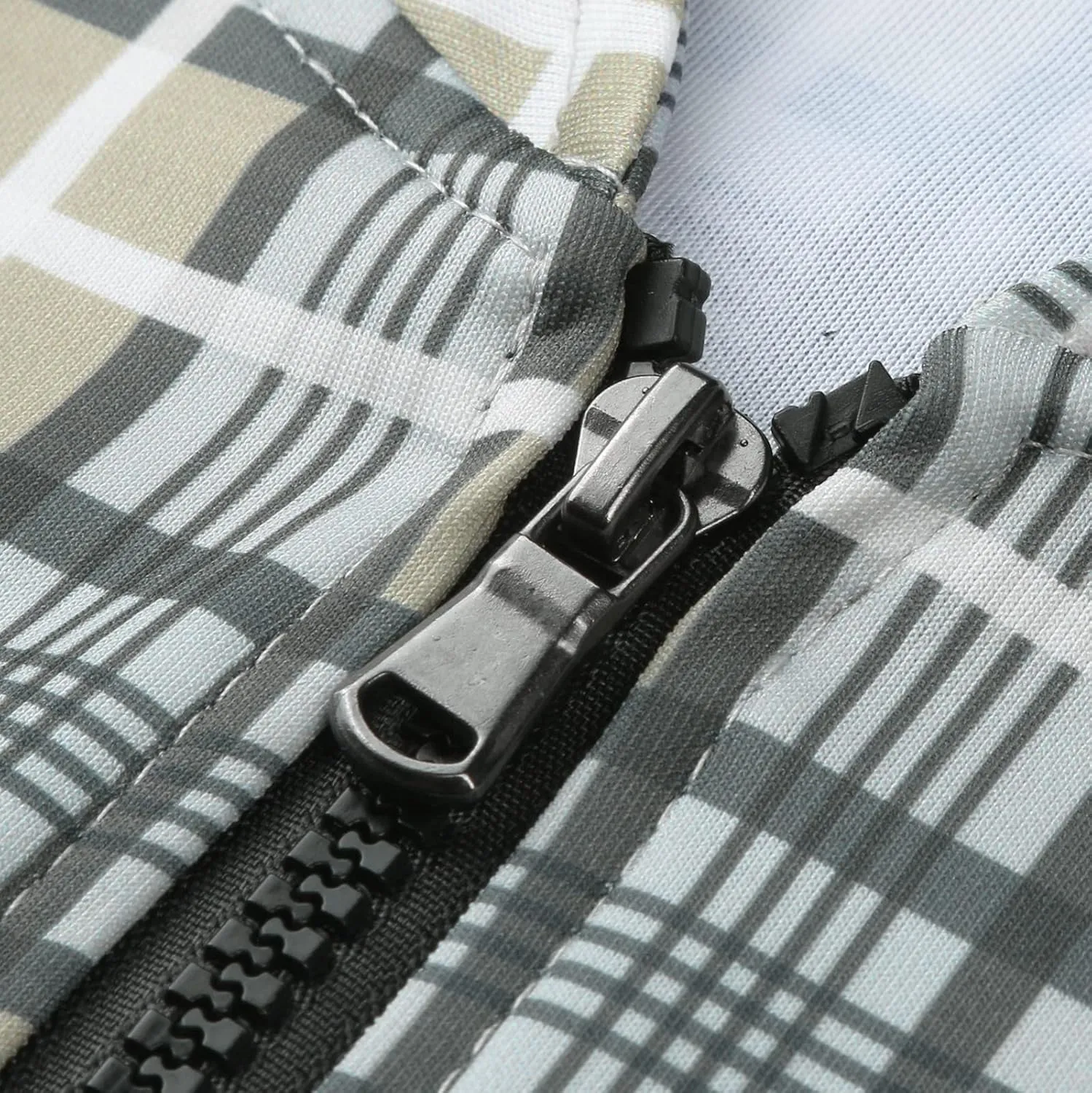 Men's Cotton Plaid Shirts Jacket Fleece Lightweight Breathable Long Sleeve Lapel Formal Shirt Plaid Flannel Shirts