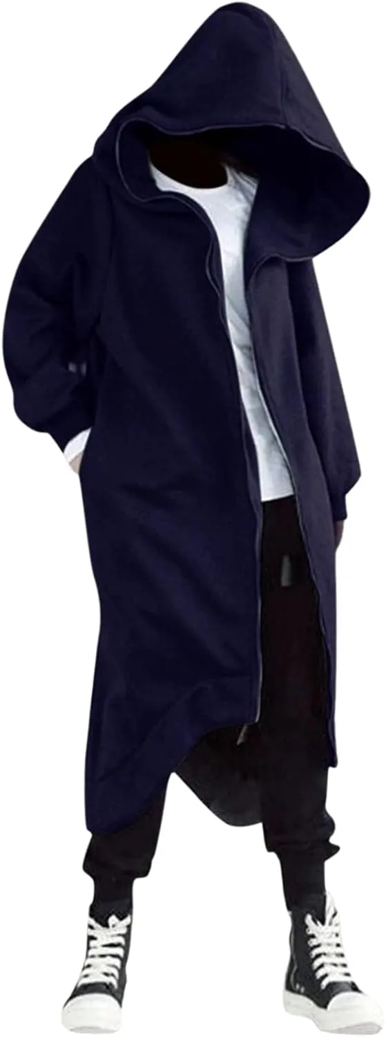 Mens Hoodies And Winter Fashion Loose Plus Size Hooded Pullover Sweater Pullover Hooded Sweatshirt for Men Long