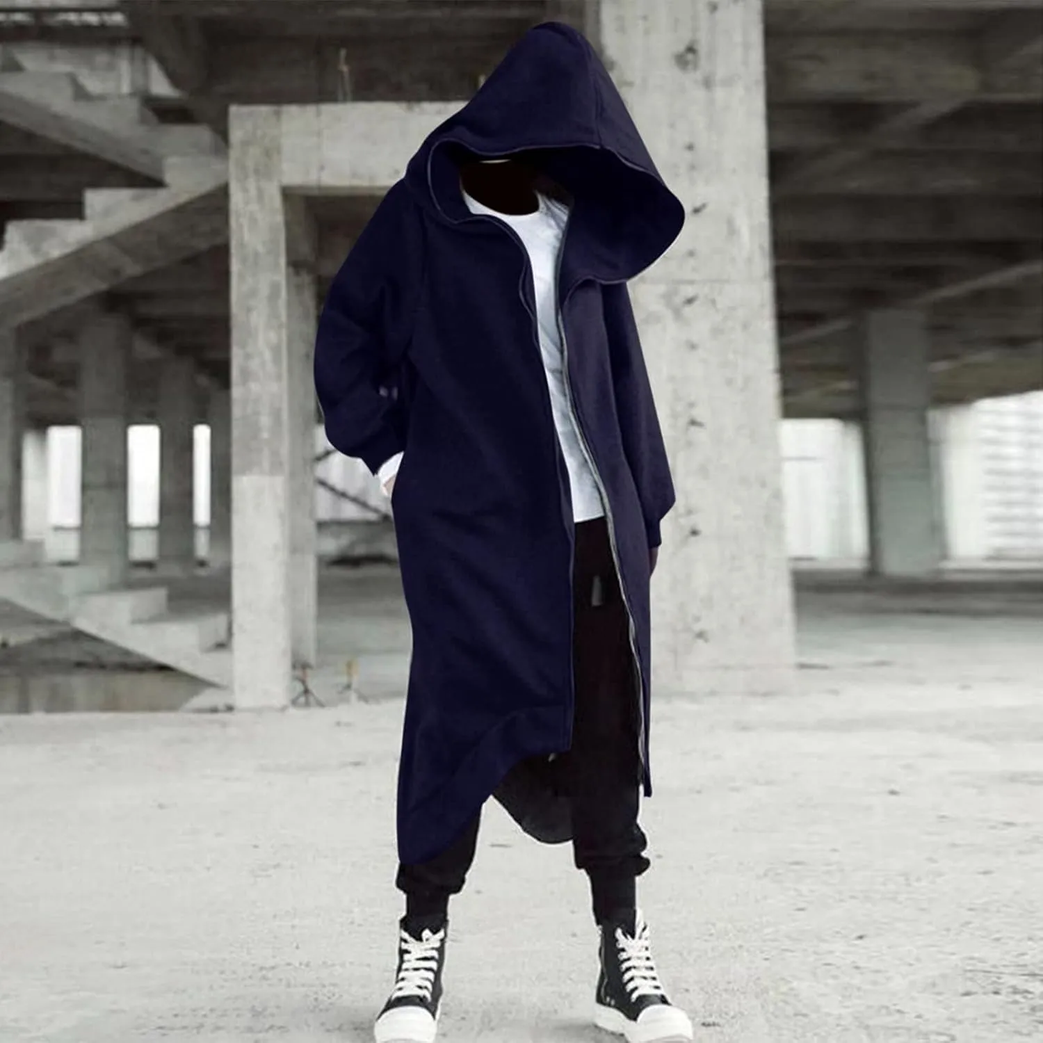 Mens Hoodies And Winter Fashion Loose Plus Size Hooded Pullover Sweater Pullover Hooded Sweatshirt for Men Long