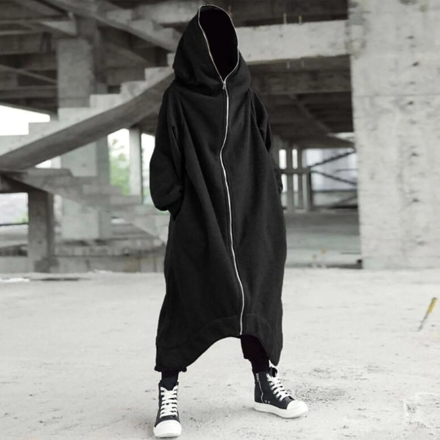 Mens Hoodies And Winter Fashion Loose Plus Size Hooded Pullover Sweater Pullover Hooded Sweatshirt for Men Long