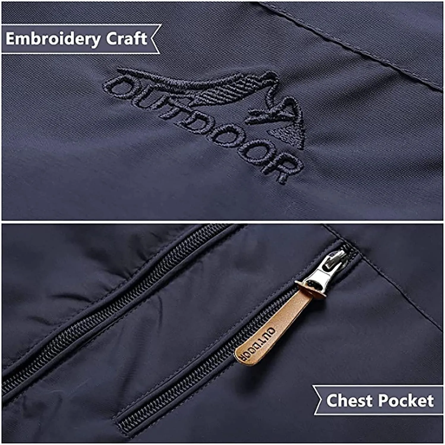 Men's Warm Ski Jacket, Lined Winter Jacket, Water-Repellent Functional Jacket with Detachable Hood