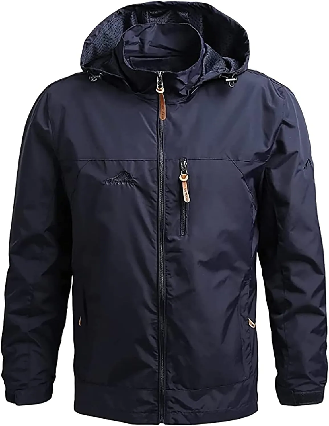 Men's Warm Ski Jacket, Lined Winter Jacket, Water-Repellent Functional Jacket with Detachable Hood