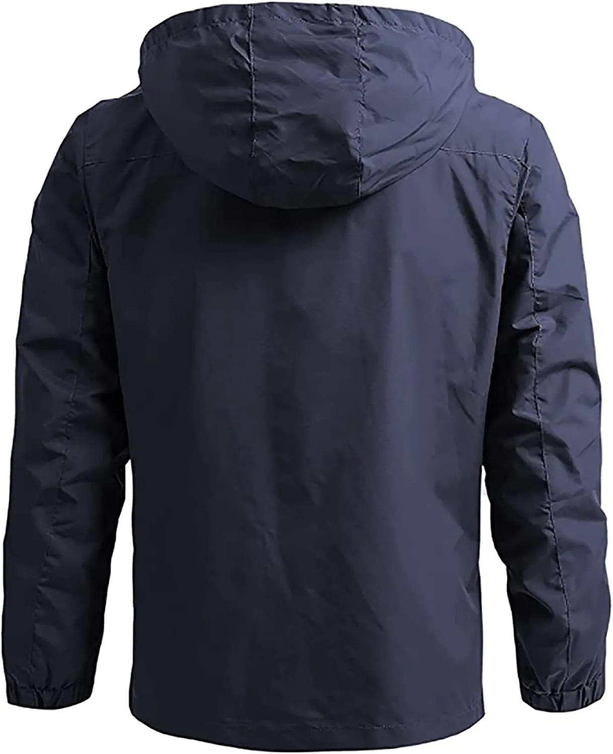 Men's Warm Ski Jacket, Lined Winter Jacket, Water-Repellent Functional Jacket with Detachable Hood