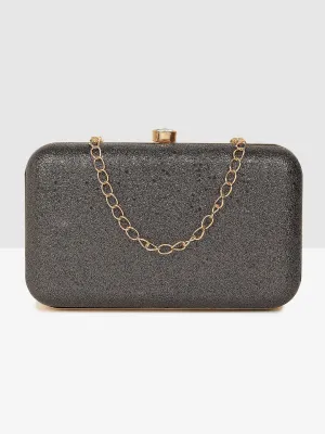 Midnight Chic Chain Clutch