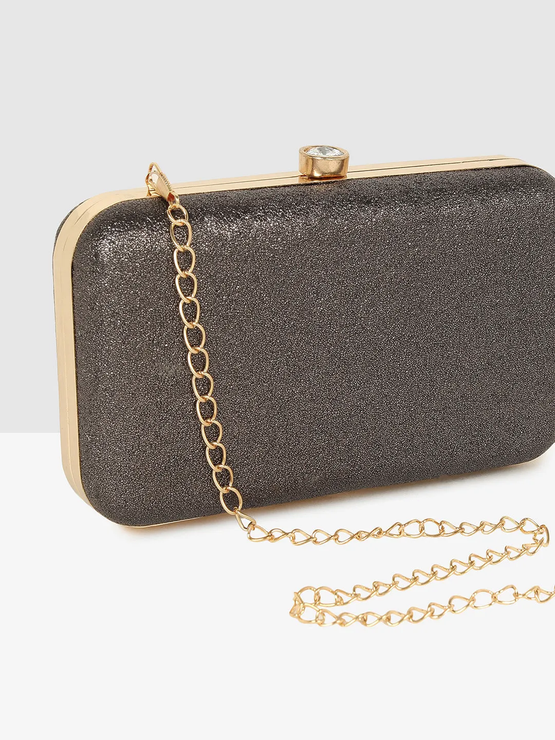 Midnight Chic Chain Clutch