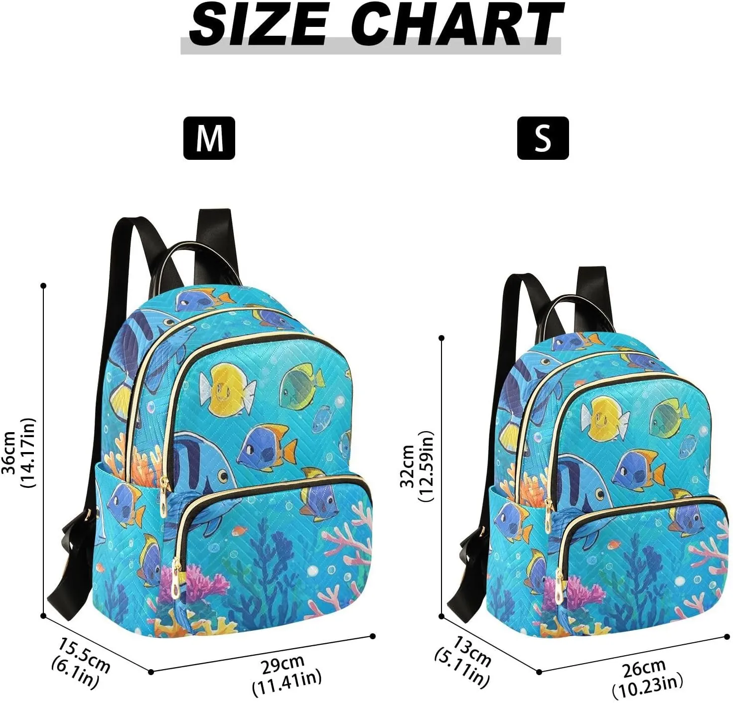 Mini Backpack Quilted Purse for Womens Small Backpack Daypack Coral Pattern for Travel Daily Outing,Multi11