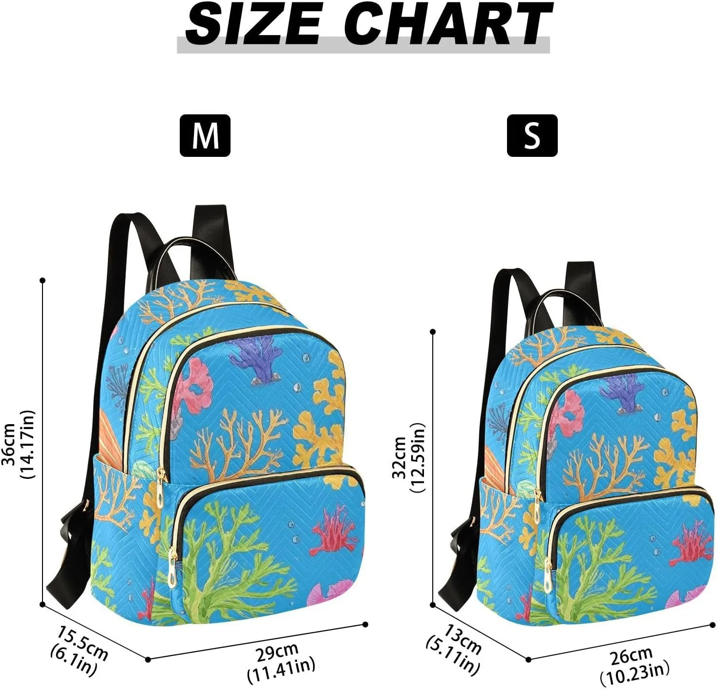 Mini Backpack Quilted Purse for Womens Small Backpack Daypack Coral Pattern for Travel Daily Outing,Multi12
