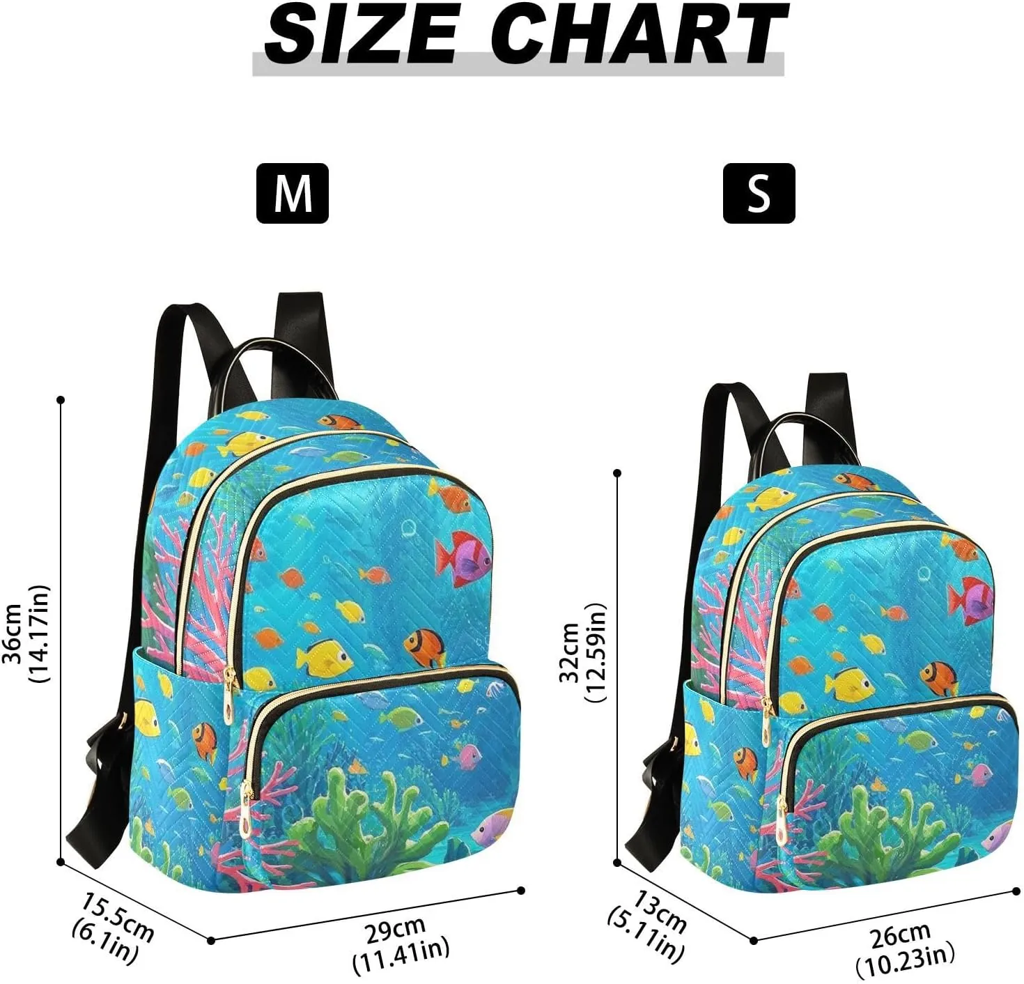 Mini Backpack Quilted Purse for Womens Small Backpack Daypack Coral Pattern for Travel Daily Outing,Multi2